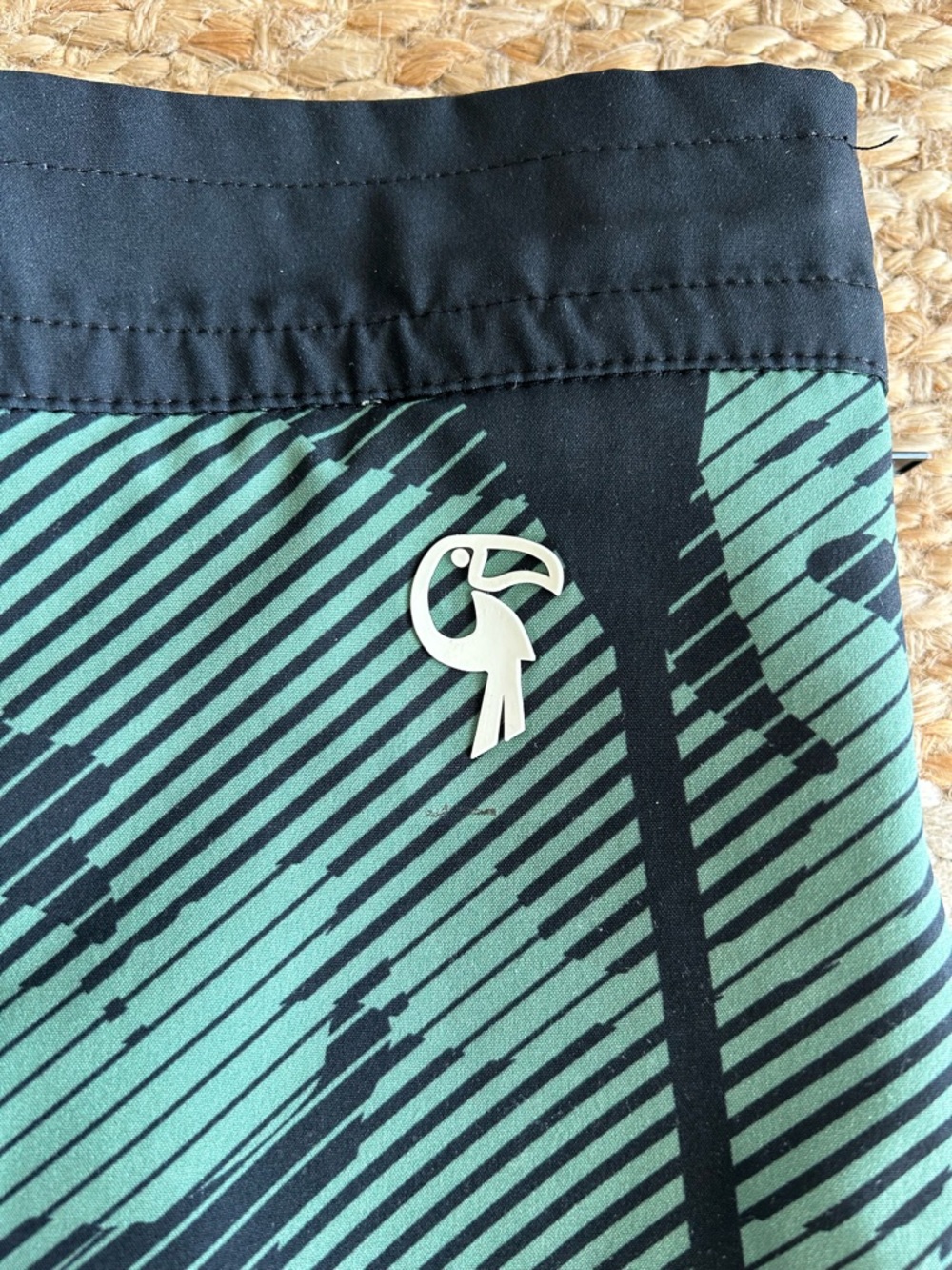 Tucann Striped Camo Swim Trunks Green Camo - Picture 11 of 13